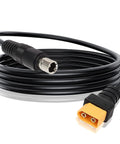 XT60 To 8mm Adapter Cable 14AWG DC8020 Power Connector XT60 Male To Female Bullet Cable, coiled, 1.5M length