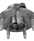 Drop In Replacement Five Lug Wheel Hub And Bearing Assembly With Encoder ABS For 2008 Through 2014 Cadillac CTS And 2010 Through 2015 Chevy Camaro And 2018 Through 2019 Cadillac XTS And 2018 Through 2019 Chevy Impala front view