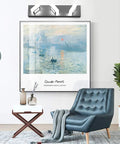Three Light Black Vanity Lighting Fixture With Acrylic Shades mounted above art in a modern living room setting.