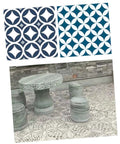 Round Pattern Cement Paving Tile Mold For Garden Paths And Patios, DIY Concrete Stone Mold, artistic walkway created with molds