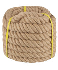 Heavy Duty 1 Inch Manila Rope 164 Feet Natural Jute Thick Twisted Rope DIY Ready Go To For Railing Docks Tug Of War Decorating Crafts Nautical Landscaping Swing Hammock Outdoor Projects coiled bundle