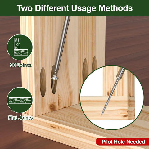 Pocket Hole Screws One And A Quarter Inch, 320 Pcs Exterior Wood Screws Size 8 By One And A Quarter, usage methods