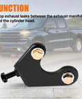 Function of Exhaust Manifold Bolt Repair Kit Fits GM Trucks And SUVs, heavy-duty bolt prevents exhaust leaks between manifold and head.