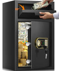 Beefy 5.8 Cu Ft Drop Safe Box For Business With Anti Theft Money Drop Depository, Lock And Slot, Digital Keypad And Spare Keys
