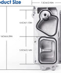 Heavy Duty Turbo Actuator For 6 7L Diesel Dodge Ram 2013-2018, Holset HE300VG HE351VE, detailed size dimensions diagram