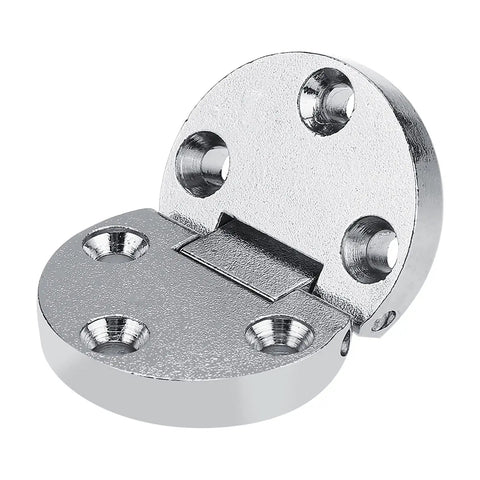 4 Pack Zinc Alloy Flip Hinges For Folding Tables And Desks, Heavy Duty Table Hardware For Workbenches, close-up of one hinge