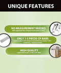 Unique features of Brushed Nickel Non-Bypass Sliding Barn Door Hardware Kit For Double Doors, 10ft Long Flat Track, Classic Roller Design