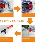 Operation steps for Pex Expansion Tool Kit With ProPEX Expander Heads Four Size Set 3/8 1/2 3/4 1 Inch For PEX A Pipe