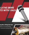 2MT 1-Inch Crown Spur Drive Center For Wood Turning Lathe With Killer Bite And Positive Drive Durable Alloy Steel Construction