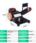 Top Shelf Compact 90 Degree Vertical Belt Sander With Electric Knife Sharpener Bench Grinder Kit on a workbench for DIY projects.
