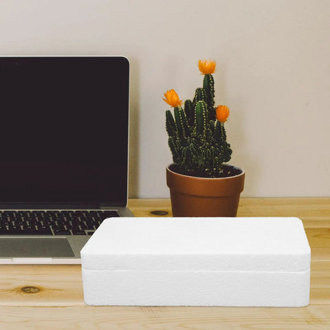 10 Pack High Density Foam Mailing Boxes For Tempered Glass Film And Phone Shell Packaging on desk with laptop and cactus