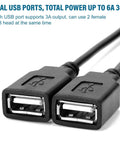 Close-up of Dual USB 5V Buck Converter From 12V 24V To 5V 6A 30W Step Down Power Module with two 3A USB ports