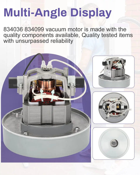 Beefy Replacement Vacuum Motor For Super Coach Pro 10 And Pro 6, Compatible With ProVac FS 6 And 107303 Cooling Fan