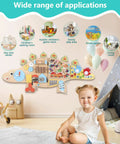 Kid Approved Dinosaur Wall Busy Board Fun Foldable Montessori Learning Center For Kids Ages 3 To 7 with hands-on activities.