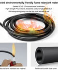 Flame-resistant 16 Gauge 3 Conductor Electrical Wire 49.2 Feet Long Ultra Flexible Low Voltage Cable with Black PVC Jacket
