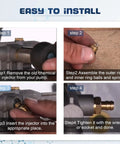 Installation steps for Pressure Washer Soap Injector Kit Replacement For Briggs And Stratton, Homelite, Ryobi And Husky.