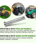 Clevis Pin And Hairpin Clip Kit With Four Pins And Four Clips, Replacement Parts For Tillers Including Husqvarna Poulan Weed Eater Jonsered, Compatible With Select Serial Numbers, Easy Install With Pliers.
