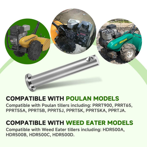 Clevis Pin And Hairpin Clip Kit With Four Pins And Four Clips, Replacement Parts For Tillers Including Husqvarna Poulan Weed Eater Jonsered, Compatible With Select Serial Numbers, Easy Install With Pliers.