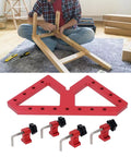 Adjustable Right Angle Woodworking Clamp For Precision Projects Lightweight Aluminum Alloy Fixture 0 To 90 Degree Clamping Angle