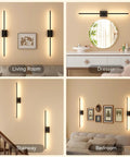 Heavy Duty Battery Operated Wall Sconces Set Of Two With Remote Control And 10000 Mah Rechargeable Battery Pack illuminating various home settings.