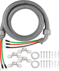 Six Foot Non Metallic Liquid Tight Conduit Kit with pre wired 1/2 inch electrical whip, 10 AWG THHN copper conductors, connectors included.