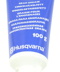 Tube of Bevel Gear Grease OEM Part 503976401 with Husqvarna logo in multiple languages, 100g