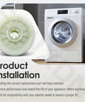 No Sweat Replacement Washing Machine Motor Pulley For Whirlpool Models 2 5/16 Inch Diameter featuring 4 solid ribs and 5 smooth grooves.