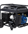 6600 Peak Watt Portable Generator With Transfer Switch Ready 30A RV Receptacle, 5300 Running Watts, side angle view