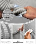 High Density NBR Foam Fireplace Hearth Pad For Straight Up Baby Proofing And Toddler Safety With Strong Adhesive Backing, showing texture and easy maintenance.