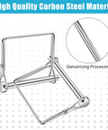 40 Pack Square Trailer Hitch Pins, 1/4 Inch Diameter Carbon Steel Locking Pins for Couplers, shown with galvanizing processing