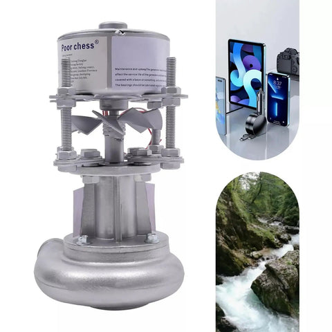 Portable Micro Hydroelectric Generator 500W For Camping And Emergency Power With 110V Or 220V Output High Turbine System