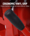 Close-up of the ergonomic grip on Heavy Duty 16 Ton Manual Hydraulic Pipe Bender With Eight Dies For One Half To Three Inch Piping