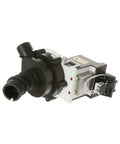 Dishwasher Drain Pump Replacement WD35X20553 for Fast Water Drainage, black plastic and metal parts, quick disconnect plug visible.