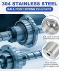 Top Shelf Industrial Grade 304 Stainless Steel Ball Point Spring Plungers 12Mm X 16Mm close-up view showing precision and durability.