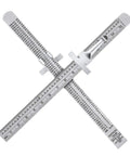 Two Piece 6 Inch Pocket Ruler Flexible Stainless Steel With Detachable Clips Dual Scale Inches And Centimeters Pocket Clip Gauge
