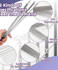 Precision Stainless Steel Rod Set with 104 Pcs in 12 Sizes From 0.3 Mm To 3 Mm 40 Cm Length Ideal for DIY Projects Makers Jewelry