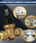 Three Quarter Inch NR3XL Pressure Reducing Valve With 400 Psi Max And Adjustable 15 To 75 Psi Factory Default 50 Psi Durable Cast Bronze Body in home, apartment, and public use