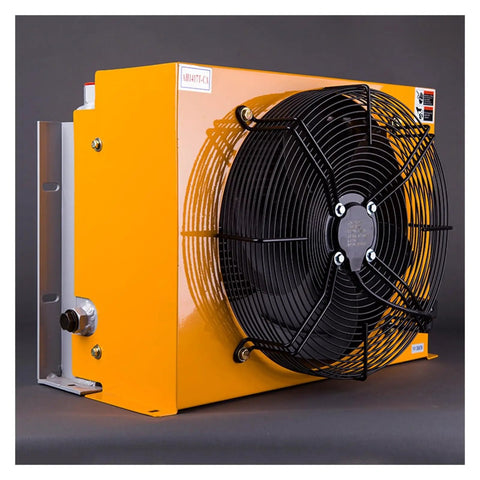 Hydraulic Oil Cooler With Plate Heat Exchanger Aluminum Build Built Tough For Real World Jobs 150 Liters Per Minute Flow Keeps Excavators And Air Compressors Cool 220 Volt DC Compatible AH1417T