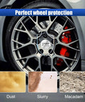 Four Pack Dope American Flag Wheel Center Caps 56Mm Waterproof Rustproof Slick Vinyl Stickers Premium Upgraded Protection For Your Daily Ride Car Truck SUV on alloy wheel with dust and slurry.