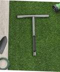 Stainless Steel T Handle Soil Sampler Probe For Lawn And Garden Pro Grade Durable Soil Sample Tool for Grains, Powder, Fertilizer on grass