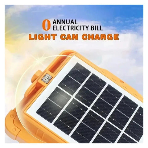 JUDYSSY 200-800W Outdoor Solar Led Floodlight Emergency Lighting Rechargeable with solar panel for charging outdoors.