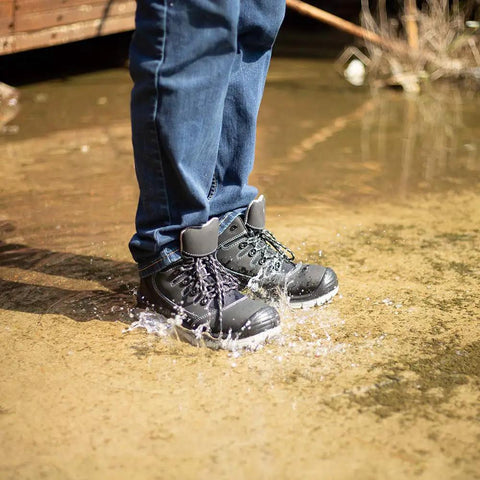 Men's Hybrid Steel Toe Work Boots Water Resistant Safety Shoes That Feel Like Sneakers Yet Stand Up To Tough Jobs With Industrial Grade Protection And Lightweight Breathable Comfort