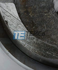 Close-up of Beefy 13-Ton 2-1/2 Inch Conduit Punch Die for Hydraulic Knockout Driver M20x1.5 Thread