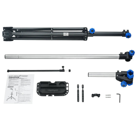 Parts of Heavy Duty Bicycle Repair Stand With 66 Lb Capacity Telescoping From 41 To 75 Inches and assembly manual
