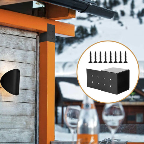 Heavy Duty Pergola Joist Bracket Connector With Screws For 4x4 Wood Posts Tough As Nails Steel Beam Support For Patio