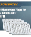5 Micron Outer Air Filter 4 Pack For WEN 3410 AF4000 AF4001 Shop Fox W1830 And WEN 90243-027-2 in packaging