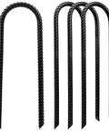 Heavy Duty Trampoline Stakes 12 Inch U Shaped Ground Anchors For Windy Weather Grab The Ground And Stay Put With Galvanized Steel Rebar Stakes