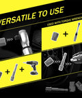 Versatile use of 15 Piece Bolt Extractor Socket Set Built Like A Beast For Heavy Duty Nut Removal with wrench and drill