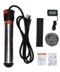 Built Badass Kickin Up The Heat Fast This Plug And Play 2000 Watt Immersion Water Heater with metal guard, power cord, and accessories.