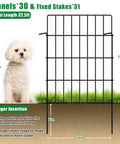 30 Pack Decorative Garden Fence Panels Set For Yard And Garden, 32.5 Ft Of Coverage, 17 Inch High Panels, 13 Inch Wide Each